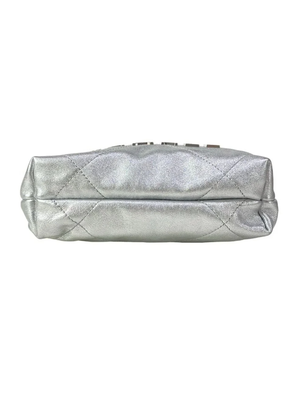 Chanel Handbag 22 Mini Silver Lambskin